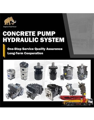 Hydraulic parts for concrete pump truck